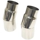11973u Western Metals Boat Tapered Exhaust Elbow Inch Aluminum Polished Pair