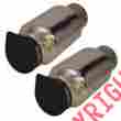 12650-1t Corsa Marine 4 Inch Boat Exhaust Tips Pair
