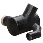 1603578 Centek Exhaust Collector Black Fiberglass Starboard Side