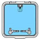 39640070 Lewmar Ocean Series Flange Base Hatch 743683101939