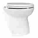 58020-1012 Jabsco New Deluxe Flush Electric Toilet Fresh Water Angled Back 0671880573917