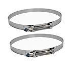 720-8000 Shields Seastar Stainless In Boat Hose Clamp Pair