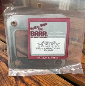 Mc-20-55730 Barr Mercruiser Ss Block Off Plate