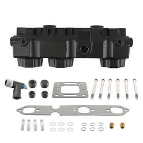 1vmdw6 Bfo Marine Exhaust Manifold With Gasket For Mercruiser Gm V6 175 185 205 262 4.3l 1985