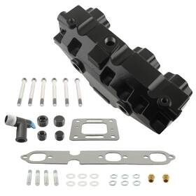 Bfo 2x7s4w Marine Exhaust Manifold With Gasket For Mercruiser Gm V6 175 185 205 262 4.3l 1985