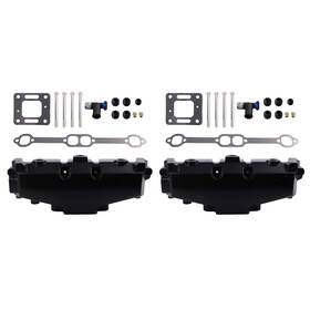 9delit Bfo 2pcs Exhaust Manifold Kit For Mercruiser Mcm/mie Gm V8 305 350 377 1983-2002