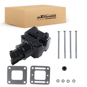 Bfo H0g3jc Exhaust Elbow Riser For Mercury Marine Mercruiser Gm V6 And V8 1987-2002 Black
