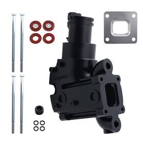 Bfo Mdcy9i Cast Iron Exhaust Manifold Riser Elbow For Gm V6 V8 Center 2004-up