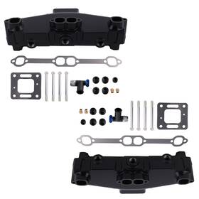 Bfo Ny3ajo 2pcs Marine Exhaust Manifold Kit For Mercruiser Gm 5.0l 305 5.7l 350 V8 1983-02