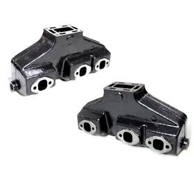 Captains Locker Vo86894 Volvo Penta 4.3l Aq 175 205 430 Omc Exhaust Manifold V6 Pair 856137 841676 -93