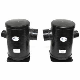 1602749 Centek Marine Boat Exhaust Mufflers Vernalift 4 X 6 Inch Set Of 2