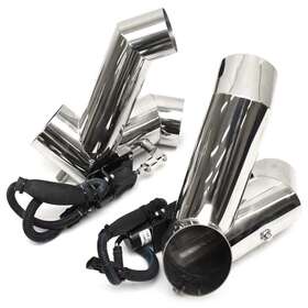 1108960 Corsa Marine Pn Boat Exhaust Diverters Cobalt 4 Inch Stainless Set Of 2