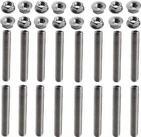 De-8284 Dewhel 16pcs Stainless Exhaust Manifold Stud Kit 2 Manifolds For Ford