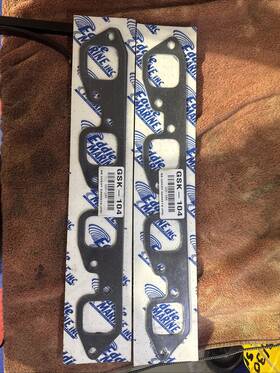 Gsk-104 Eddie Marine Big Block Chevy Exhaust Gaskets 1 Pair