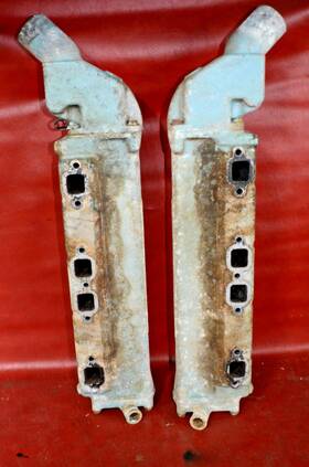 5041l Ford 5047r 5047l 5041r Y-block Marine Interceptor Exhaust Manifold Boat 256 Mercury Engine