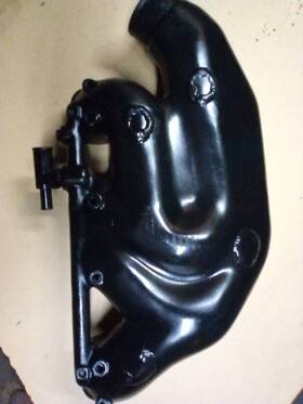Ind-531300e Indmar Etx Starboard Side Exhaust Manifold - Aluminum Black