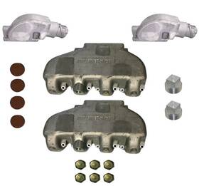 612881 Marine Power Aluminum Exhaust Manifold Kit Hp 7.4 8.2 Engines