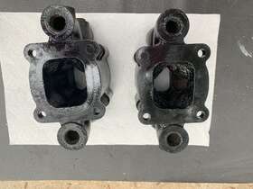 864908a1 Mercruiser Pair Of 6 Inch Manifold To Riser Dry Joint Exhaust Spacer #