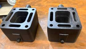 Mercruiser 93320a5 Exhaust Elbow Riser 3 Inch Spacer Blocks V6-v8 Gm Engines