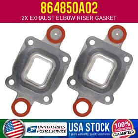 27-864547a Mgt Exhaust Manifold Elbow Riser Gasket Dry Joint For Mercruiser 5.0 5.7 L 350 2002