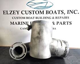 65235 National Marine Exhaust Cummins 6bt Elbow Waterlock Muffler