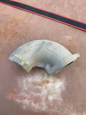 Nos 537242 Exhaust Elbow Pontiac 421 Ho 389 425 A Looks Catalina Grand Prix