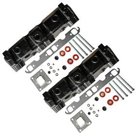Oe Quality 5436 2pcs Marine Dry Joint Manifold For Mercruiser Gm 5.0/5.7l 350 305 377 383 2002