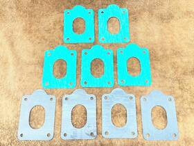 Osco 480-fw And Barr Riser Exhaust Gaskets Lot Of 9