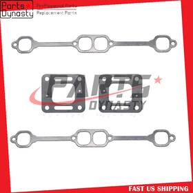 Parts Dynasty 735106416621 Exhaust Gasket Fit Mercruiser 5.0 Mpi 5.7 350 Mag Riser Block V8 Elbow Kit