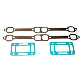 18-0604-2z8 Rareelectrical New Exhaust Mainfold Gasket Kit For Mercruiser By Parts 18-0604