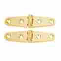 S-604bc Whitecap New Strap Hinge Polished Brass 4 X 1 725060060435