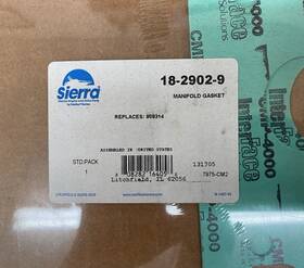 18-2902-0 Sierra 18-2902-9 Marine Exhaust Manifold Gaskets P/n Fits Omc Cobra Sbc New