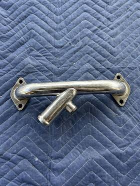 Stainless Marine 410-1500 Big Block Chevy 1-1/4 Inch Starboard Entry Steel Water Inlet Crossover