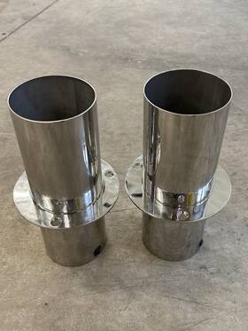 Teague Marine St400tnf11 Exhaust Tips 4x11