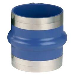 270v5040ss Trident - 5 Inch To 4 Silicone Single Hump Exhaust Boot With Clamps