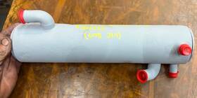 302253 Westerbeke Universal M40 Heat Exchanger 3 Inch Dia L 13 1/2 4 Cylinder