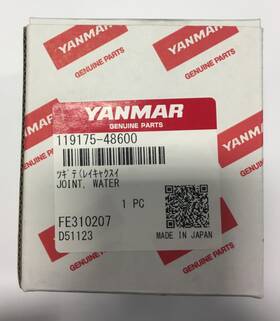 119175-48600 Yanmar Marine Wet Exhaust Elbow Fitting For 4lha Series