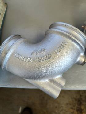 Yanmar 120672-13520 Exhaut Mixing Elbow P/n 120672-13520