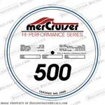 Fits Mercruiser Hi-performance 500HP Valve Cover Decal. Fixed Price $59.95.