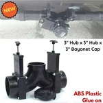 Double Rv Waste Valves Elbow Sewer Rotating 3" Hubs Lug For Gray Black Water. Fixed Price $107.52.