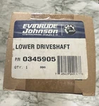 New Oem Johnson Evinrude 0345905 Lower Driveshaft *sealed Box*. Fixed Price $170.99.