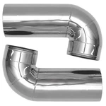 Corsa Boat Exhaust Elbows P11910U Crownline Baffle 4 Inch Ss (pair). Fixed Price $606.39.