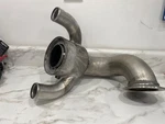 Used Oem Volvo Penta D6 435A B Stainess Exhaust Riser 24469181 G-1. Fixed Price $910.00.