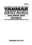 Yanmar Sail Drive SD40-4T SD50-4T Service Manual Reprinted Comb Bound. Fixed Price $27.21.