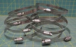 (10) Dupage Adjustable Worm Drive Hose Clamps S.s. Max Diameter 6" P/n: B88HS. Fixed Price $19.56.