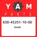 63D-45251-10-00 Yamaha Anode 63D452511000, New Genuine Oem Part. Fixed Price $39.05.