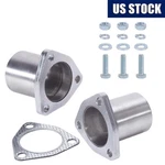 3 Bolts 2.25" Od Universal Quick Fix Exhaust Triangle Flange Repair Pipe Kit. Fixed Price $28.99.