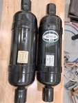 Pair Of Centek Marine Vernatone Round Mufflers 3 1/2" Inlet. Fixed Price $225.00.