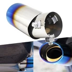 Car Rear Exhaust Muffler Tip Throat Blue Tailpipe Stainless Steel Cool. Fixed Price $15.19.