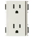 Vimar 16246.B Idea 2P+E White Usa Standard 15A 127V 2-POLE Duplex Socket Outlet. Fixed Price $29.00.